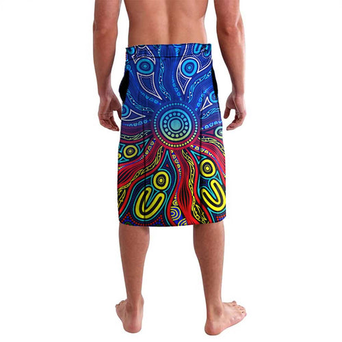 Autism Awareness Australia Carlton Blues Lavalava Aboriginal Indigenous Art