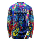 Autism Awareness Australia Carlton Blues Long Sleeve Shirt Aboriginal Indigenous Art