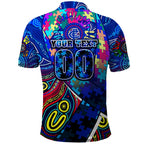 Autism Awareness Australia Carlton Blues Polo Shirt Aboriginal Indigenous Art