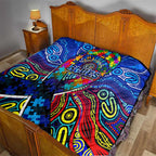 Autism Awareness Australia Carlton Blues Quilt Aboriginal Indigenous Art