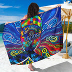 Autism Awareness Australia Carlton Blues Sarong Aboriginal Indigenous Art