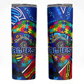 Autism Awareness Australia Carlton Blues Skinny Tumbler Aboriginal Indigenous Art