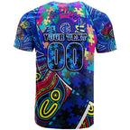 Autism Awareness Australia Carlton Blues T Shirt Aboriginal Indigenous Art