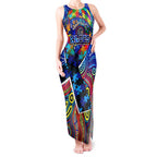 Autism Awareness Australia Carlton Blues Tank Maxi Dress Aboriginal Indigenous Art