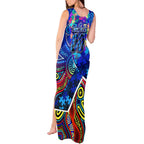 Autism Awareness Australia Carlton Blues Tank Maxi Dress Aboriginal Indigenous Art