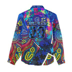 Autism Awareness Australia Carlton Blues Women Casual Shirt Aboriginal Indigenous Art