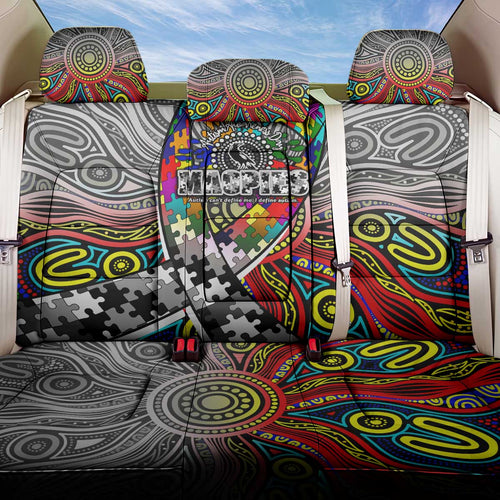 Autism Awareness Australia Collingwood Magpies Back Car Seat Cover Aboriginal Indigenous Art