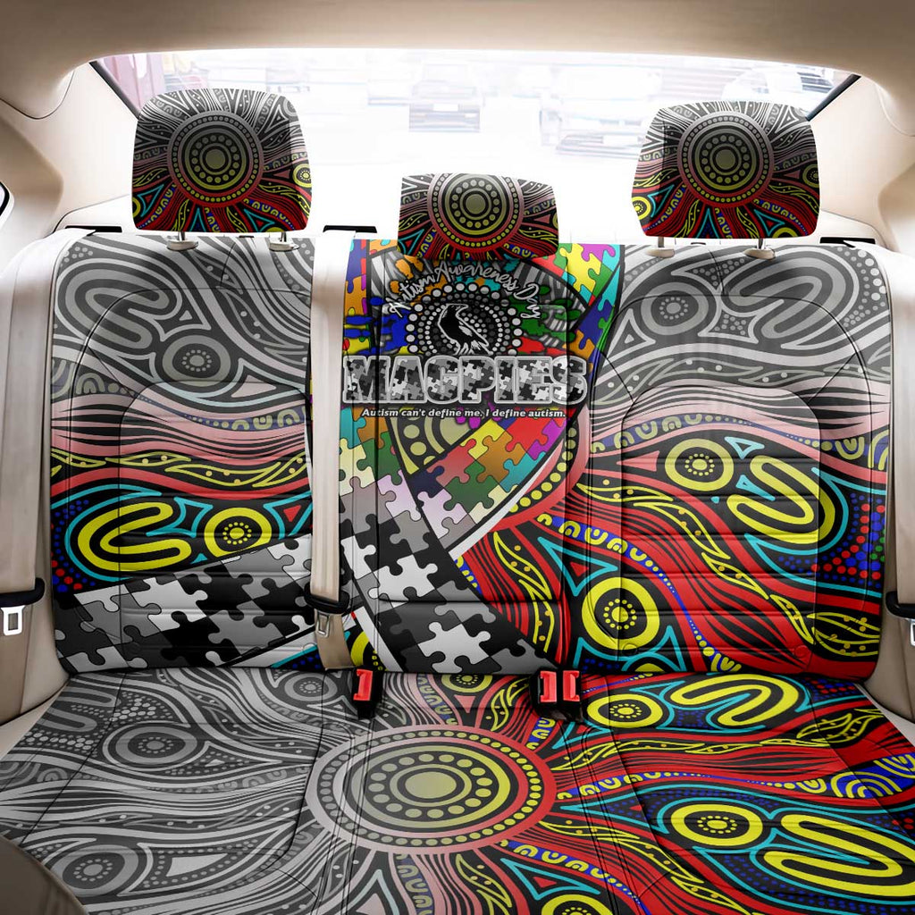 Autism Awareness Australia Collingwood Magpies Back Car Seat Cover Aboriginal Indigenous Art