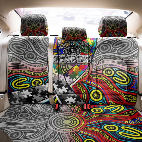 Autism Awareness Australia Collingwood Magpies Back Car Seat Cover Aboriginal Indigenous Art