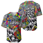 Autism Awareness Australia Collingwood Magpies Baseball Jersey Aboriginal Indigenous Art