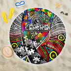 Autism Awareness Australia Collingwood Magpies Beach Blanket Aboriginal Indigenous Art