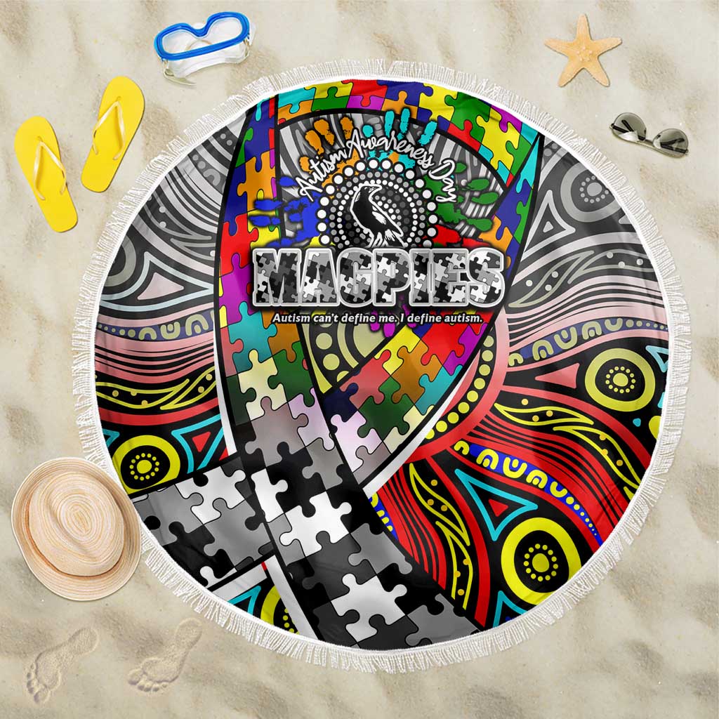 Autism Awareness Australia Collingwood Magpies Beach Blanket Aboriginal Indigenous Art