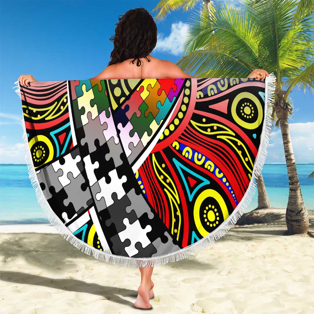 Autism Awareness Australia Collingwood Magpies Beach Blanket Aboriginal Indigenous Art