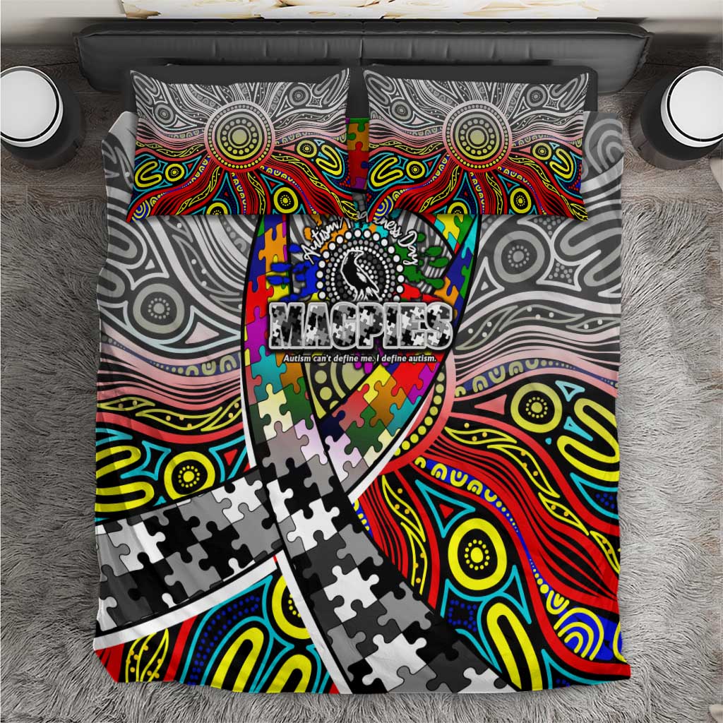 Autism Awareness Australia Collingwood Magpies Bedding Set Aboriginal Indigenous Art