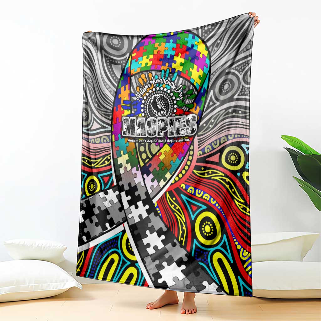 Autism Awareness Australia Collingwood Magpies Blanket Aboriginal Indigenous Art