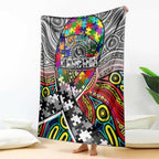 Autism Awareness Australia Collingwood Magpies Blanket Aboriginal Indigenous Art
