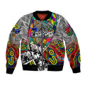 Autism Awareness Australia Collingwood Magpies Bomber Jacket Aboriginal Indigenous Art