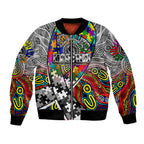 Autism Awareness Australia Collingwood Magpies Bomber Jacket Aboriginal Indigenous Art