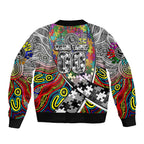 Autism Awareness Australia Collingwood Magpies Bomber Jacket Aboriginal Indigenous Art
