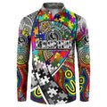 Autism Awareness Australia Collingwood Magpies Button Sweatshirt Aboriginal Indigenous Art