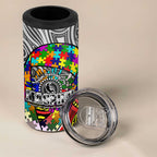 Autism Awareness Australia Collingwood Magpies 4 in 1 Can Cooler Tumbler Aboriginal Indigenous Art