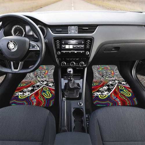 Autism Awareness Australia Collingwood Magpies Car Mats Aboriginal Indigenous Art