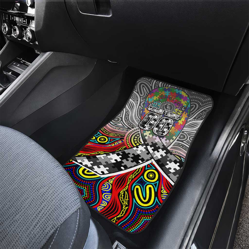 Autism Awareness Australia Collingwood Magpies Car Mats Aboriginal Indigenous Art