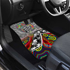 Autism Awareness Australia Collingwood Magpies Car Mats Aboriginal Indigenous Art