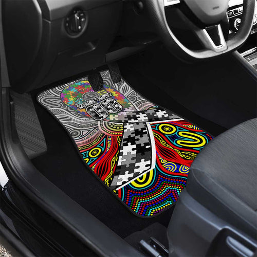 Autism Awareness Australia Collingwood Magpies Car Mats Aboriginal Indigenous Art