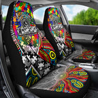 Autism Awareness Australia Collingwood Magpies Car Seat Cover Aboriginal Indigenous Art
