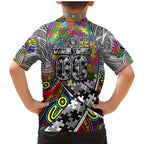 Autism Awareness Australia Collingwood Magpies Family Matching Mermaid Dress and Hawaiian Shirt Aboriginal Indigenous Art