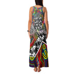 Autism Awareness Australia Collingwood Magpies Family Matching Tank Maxi Dress and Hawaiian Shirt Aboriginal Indigenous Art