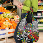 Autism Awareness Australia Collingwood Magpies Grocery Bag Aboriginal Indigenous Art