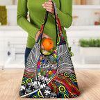 Autism Awareness Australia Collingwood Magpies Grocery Bag Aboriginal Indigenous Art