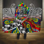 Autism Awareness Australia Collingwood Magpies Hooded Blanket Aboriginal Indigenous Art