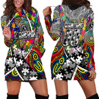 Autism Awareness Australia Collingwood Magpies Hoodie Dress Aboriginal Indigenous Art