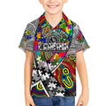 Autism Awareness Australia Collingwood Magpies Kid Hawaiian Shirt Aboriginal Indigenous Art