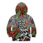 Autism Awareness Australia Collingwood Magpies Kid Hoodie Aboriginal Indigenous Art