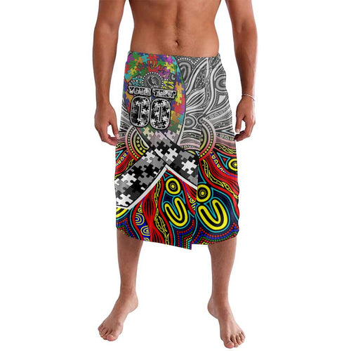 Autism Awareness Australia Collingwood Magpies Lavalava Aboriginal Indigenous Art