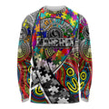 Autism Awareness Australia Collingwood Magpies Long Sleeve Shirt Aboriginal Indigenous Art