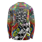 Autism Awareness Australia Collingwood Magpies Long Sleeve Shirt Aboriginal Indigenous Art