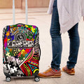 Autism Awareness Australia Collingwood Magpies Luggage Cover Aboriginal Indigenous Art