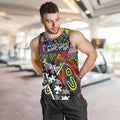 Autism Awareness Australia Collingwood Magpies Men Tank Top Aboriginal Indigenous Art