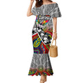 Autism Awareness Australia Collingwood Magpies Mermaid Dress Aboriginal Indigenous Art