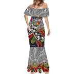 Autism Awareness Australia Collingwood Magpies Mermaid Dress Aboriginal Indigenous Art