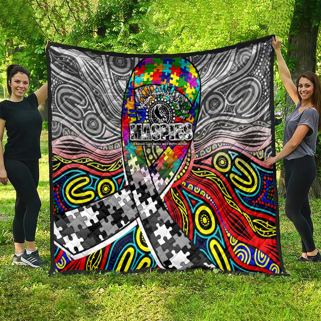 Autism Awareness Australia Collingwood Magpies Quilt Aboriginal Indigenous Art
