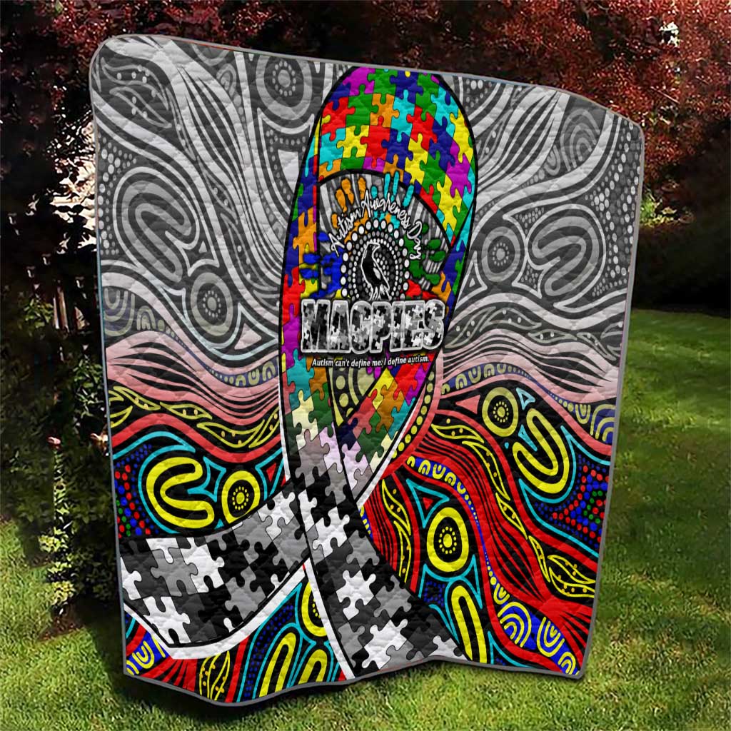 Autism Awareness Australia Collingwood Magpies Quilt Aboriginal Indigenous Art