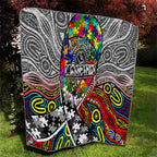 Autism Awareness Australia Collingwood Magpies Quilt Aboriginal Indigenous Art