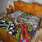 Autism Awareness Australia Collingwood Magpies Quilt Aboriginal Indigenous Art