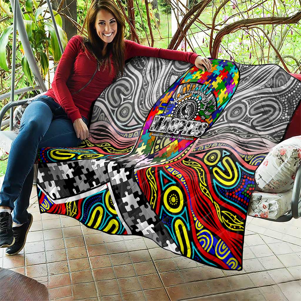 Autism Awareness Australia Collingwood Magpies Quilt Aboriginal Indigenous Art